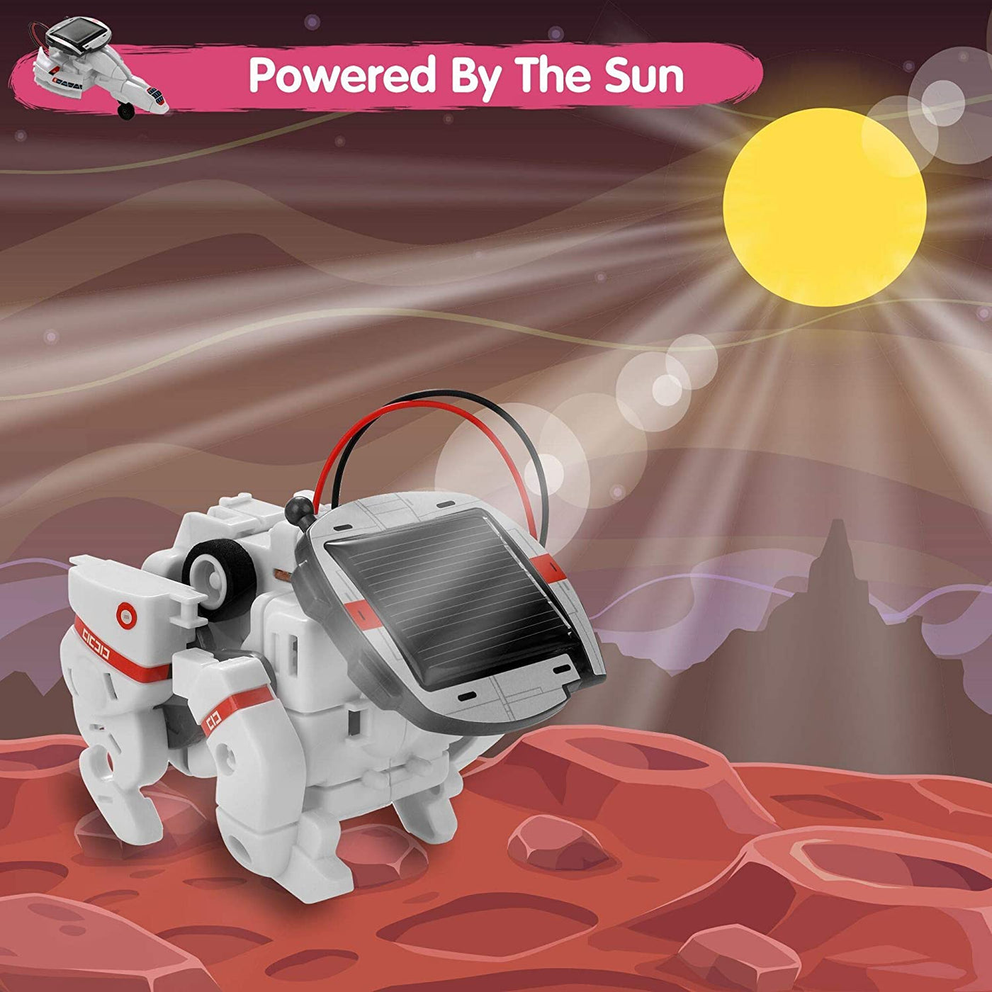Solar Robot STEM Learning Kits Educational Space Moon Exploration