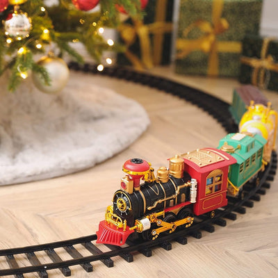 12 Piece Christmas Train Curved Track - 13.4 Inches Long Each- Perfect For Around Your Tree