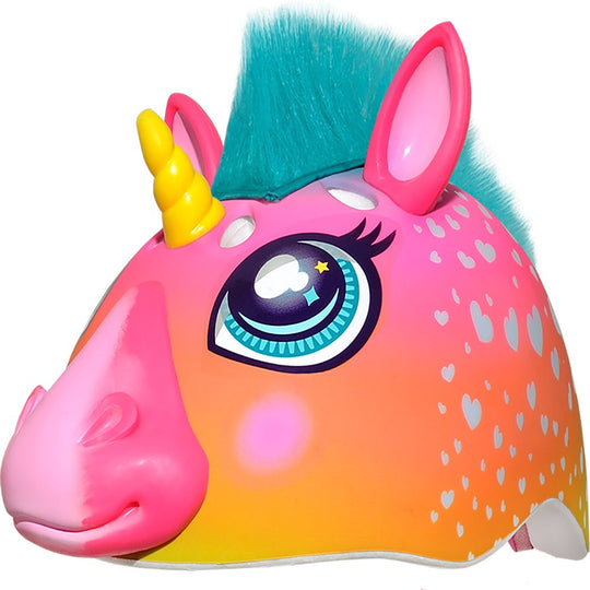 Super Rainbow Unicorn Hair Bike Helmet, Child 5+ (50-54Cm)