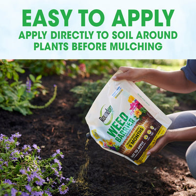 Roundup Weed Barrier Granules - Weed Preventer for Landscapes, 5.4 Lbs