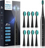 Rechargeable Sonic Electric Toothbrush with 8 Dupont Brush Heads, 5 Modes & Smart Timer, 3 Hours Fast Charge Lasts up to 60 Days