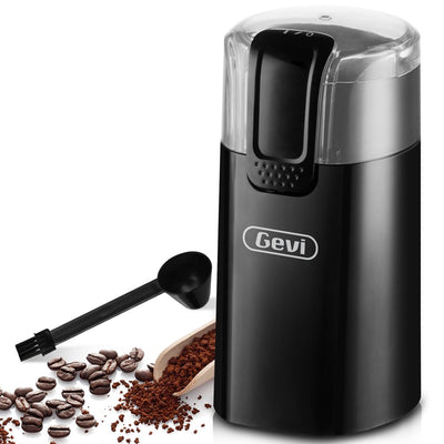 Black Electric Coffee Grinder with Stainless Steel Blades, New Condition