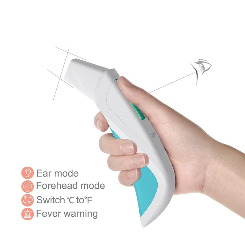 Digital Forehead and Ear Thermometer for Baby, Kids & Adults with Fever Alarm