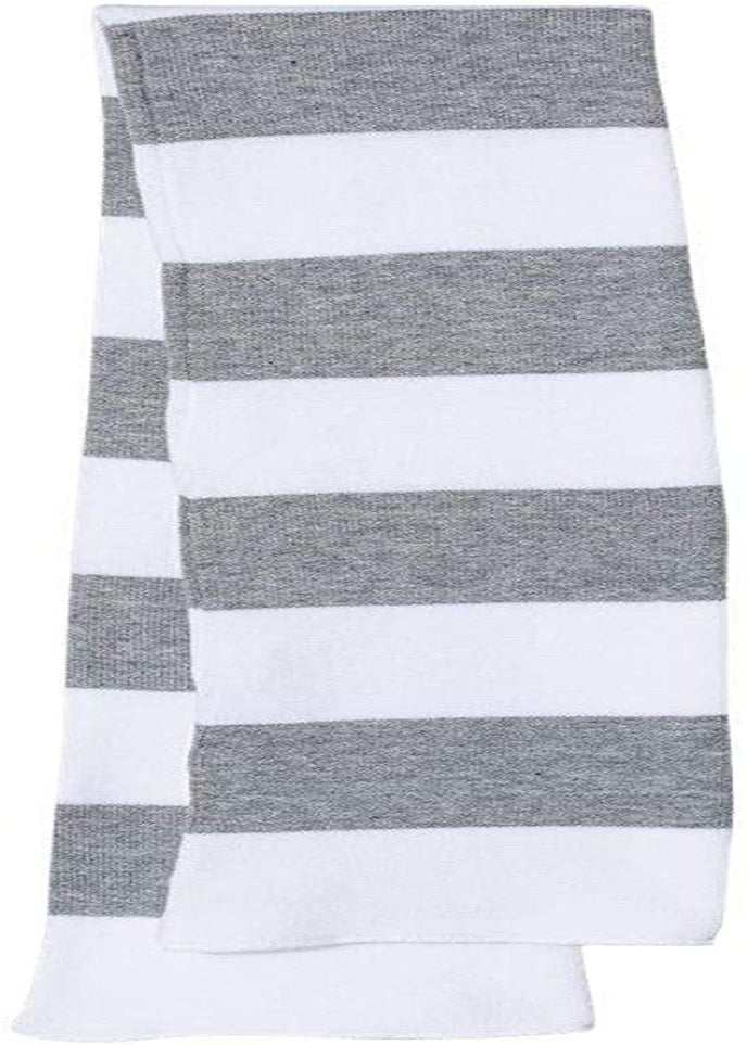 Rugby Striped Knit Scarf