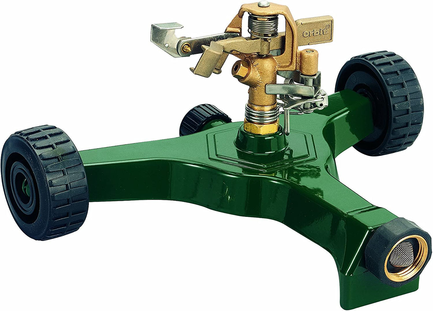 Metal 3-Arm Sprinkler with Wheeled Base