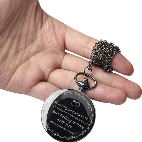 Men's Engraved Personalized Pocket Watch