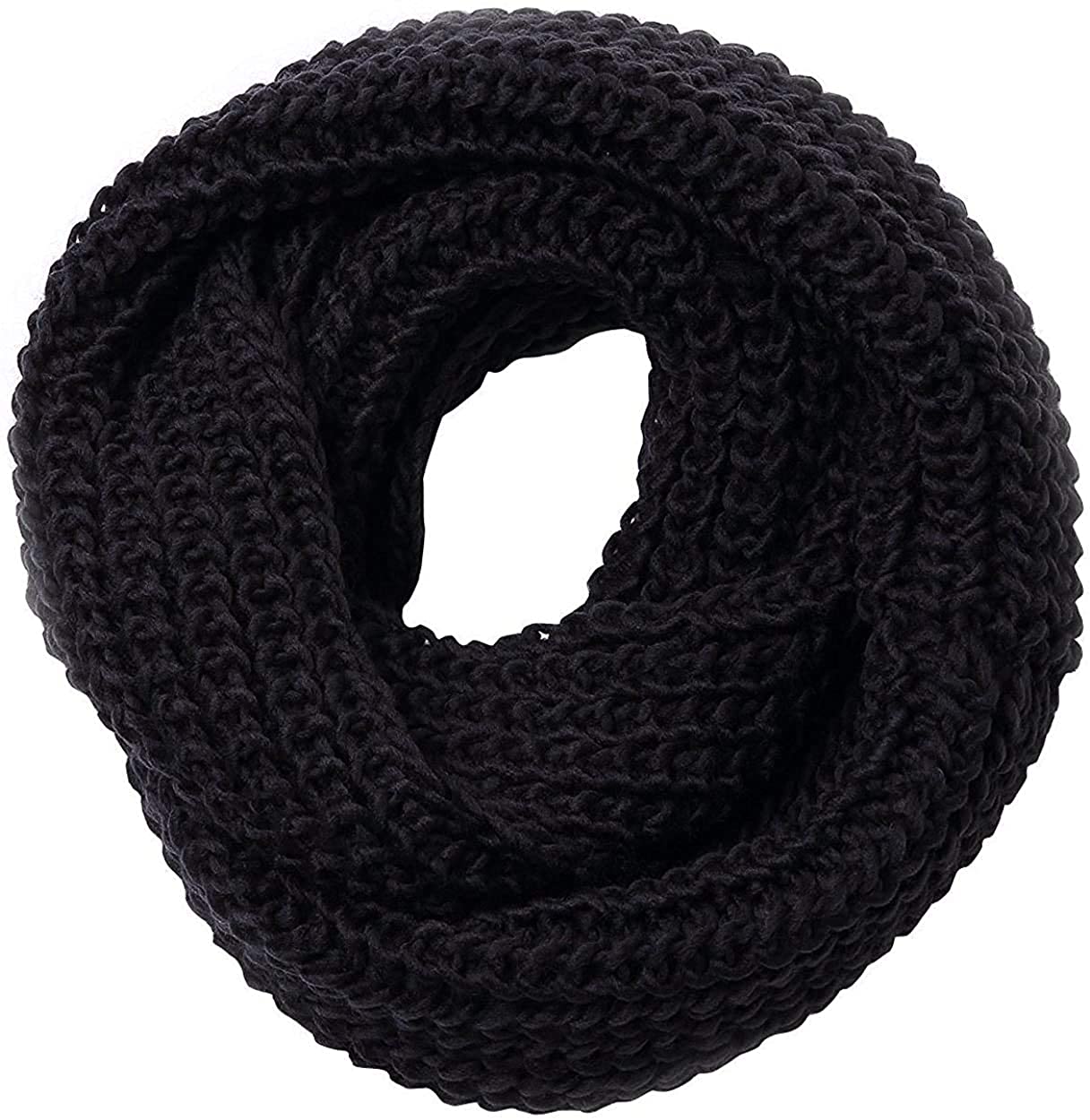 Jemis Women' s Super Soft Winter Knit Warm Infinity Scarf