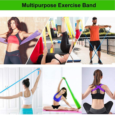 Qian Elastic Bands for Exercise,Professional Latex Resistance Band, Perfect for Strength Training,Physical Therapy, Pilates, at-Home Workouts, Yoga