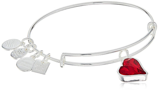 Women's Hearth Strength Bangle with Little Love Charms