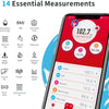 Bluetooth Digital Bathroom Scale with Heart Rate Tracking and Fitness Body Composition Analyzes with Smartphone App