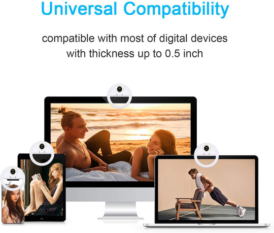 Rechargeable Clip-On 36 LED Selfie Light