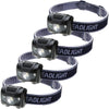 4 Pack Lightweight Waterproof LED Headlamp with 4 Light Modes 