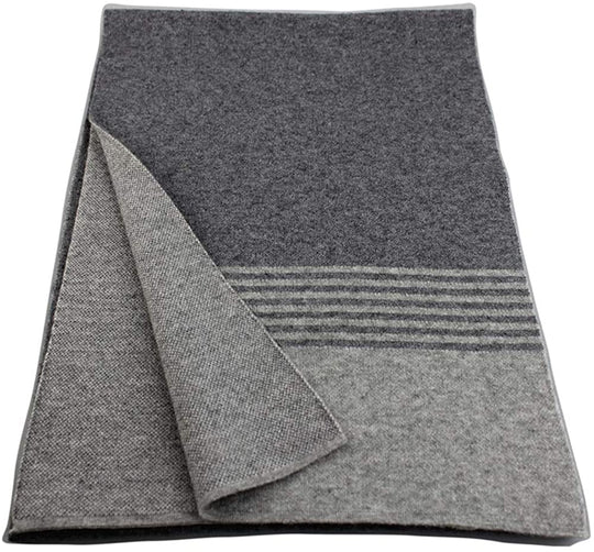 HH HOFNEN Men's Winter Classic Plaid Scarf - Cashmere Feel Tassel Edge Soft Warm Scarf