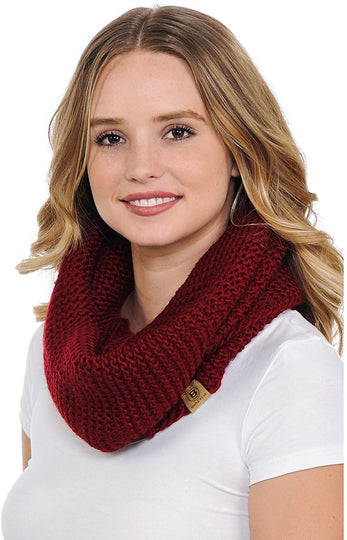 Basico Infinity Scarf | Winter Crochet Knit Scarf in One Size