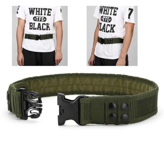 Yahill Security Tactical Belt Combat Gear Adjustable Heavy Duty Police Military Equipment Accessories for Sports Outdoor