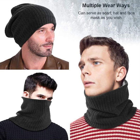 Women's Men Thick Winter Knitted Warm Circle Loop Infinity Scarf