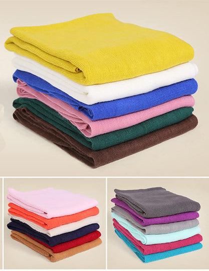 Wander Agio Women's Warm Long Shawl Winter Warm Large Scarf Pure Color