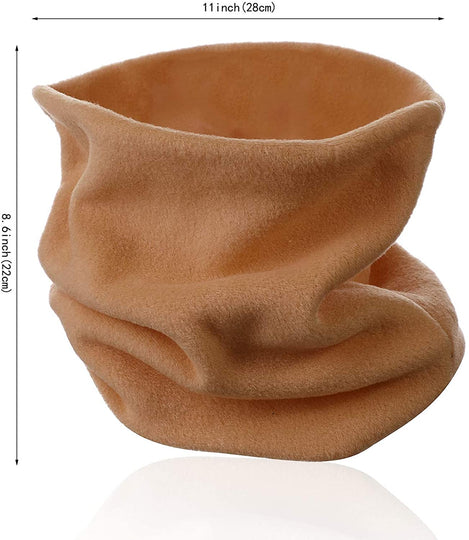 CRIPOP 2 Pack Infinity Loop Scarf, Fleece Unisex Warm Neck Warmer Circle Scarves