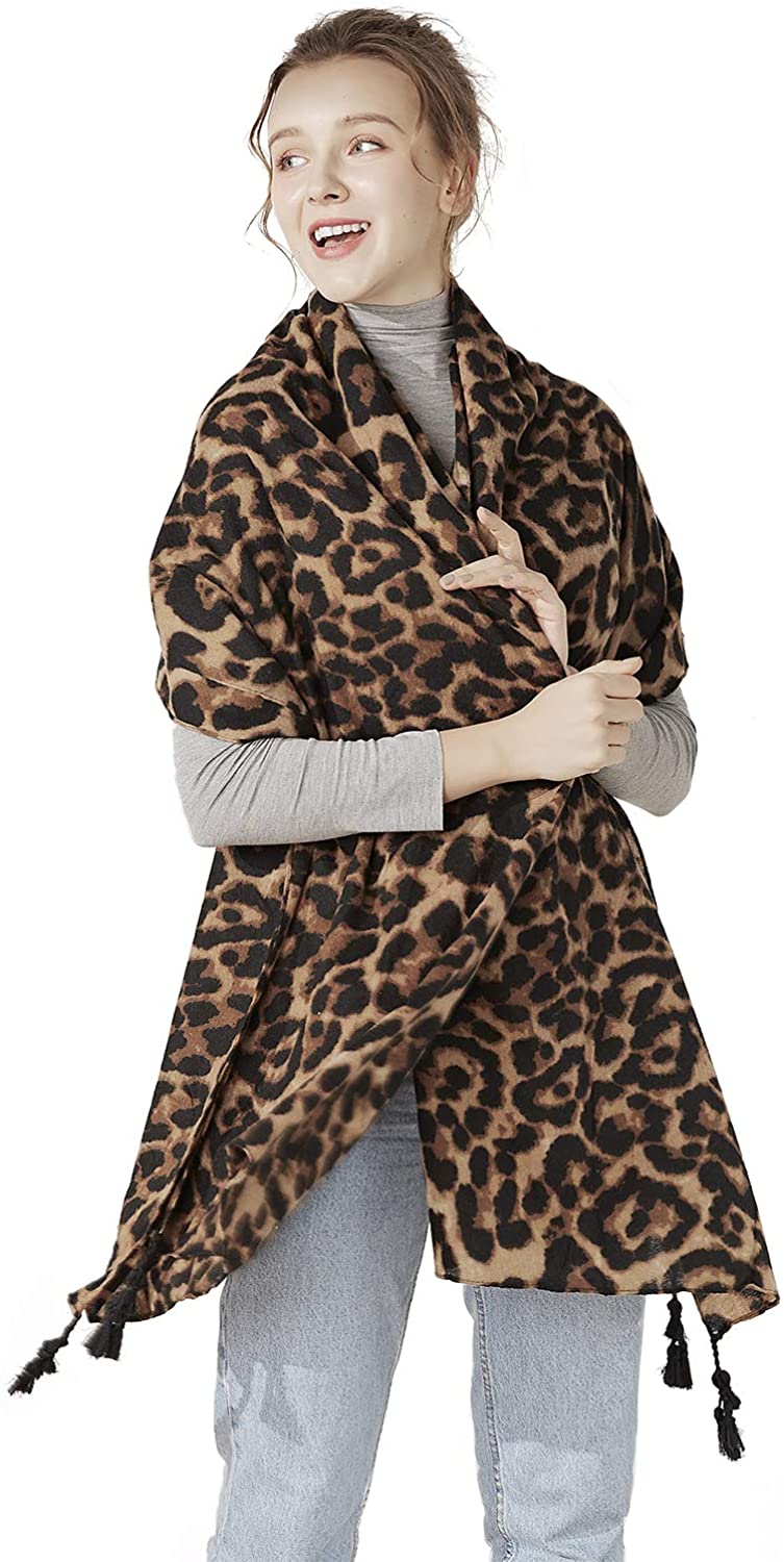 PINCTROT Chunky Large Blanket Scarf for Men Women Warm Cozy Plaid Tartan Wrap Super Soft Shawl Cape