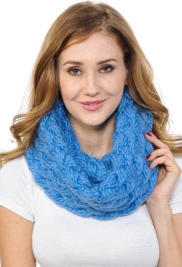 Basico Infinity Scarf | Winter Crochet Knit Scarf in One Size