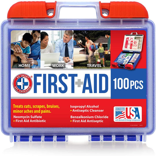 Be Smart Get Prepared 100 Piece First Aid Kit