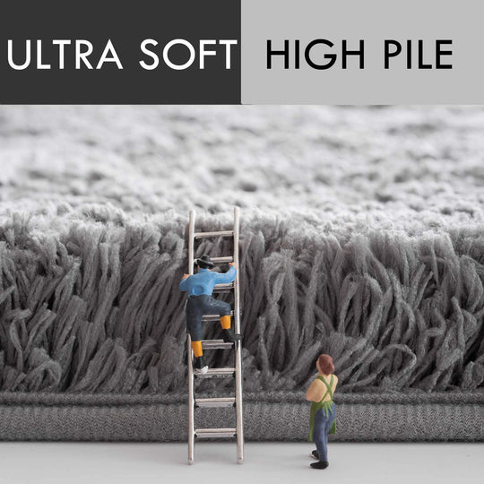 Liquid Absorbent Thick Shaggy Bathroom Rug 