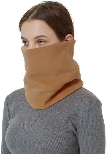 CRIPOP 2 Pack Infinity Loop Scarf, Fleece Unisex Warm Neck Warmer Circle Scarves