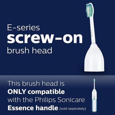 Philips Sonicare HX7022/66 Genuine E-Series replacement toothbrush heads, 2-pk