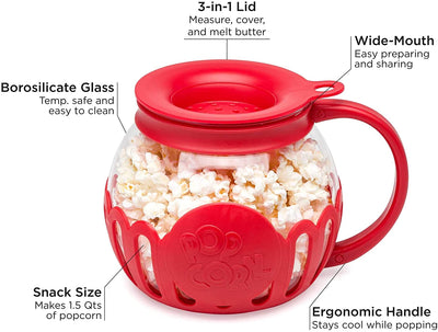 3 In 1 Micro-Pop Microwave Popcorn Popper 