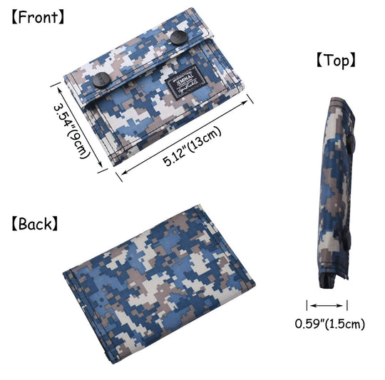 Men's Camo Printed Bifold Wallet
