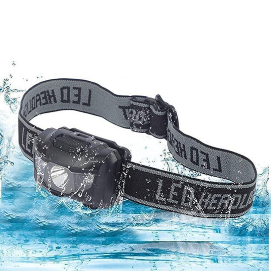 4 Pack Lightweight Waterproof LED Headlamp with 4 Light Modes 