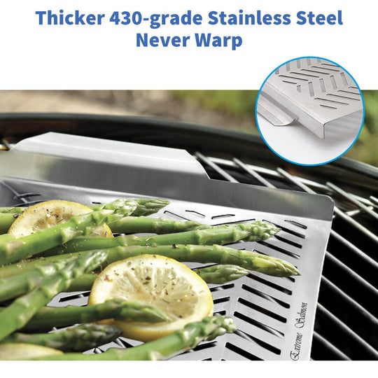 Stainless Steel Grill Topper Pan