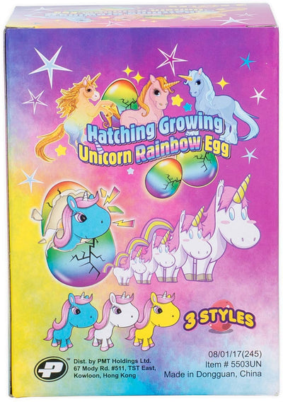 2 Pack Surprise Growing Unicorn Hatching Rainbow Egg for Kids