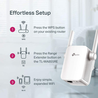 TP-Link N300 WiFi Range Extender with External Antennas and Compact Design (Renewed)