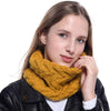 Ayliss Women Infinity Scarf Winter Warm Neck Warmer Cable Thick Ribbed Knit Circle Loop Scarf