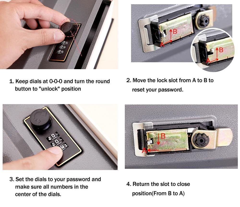 Book Safe with Combination Lock, Ohuhu Dictionary Diversion Book Safe, Portable Safe Box, Great for storing Money, Jewelry, Gun and Passport