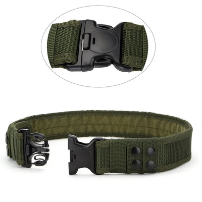 Yahill Security Tactical Belt Combat Gear Adjustable Heavy Duty Police Military Equipment Accessories for Sports Outdoor