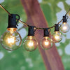 Globe Outdoor String Lights with Clear G40 Bulbs(2 Spare), UL Listed Backyard Patio Lights