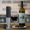 Electric Wine Bottle Opener with Foil Cutter, Battery Operated Stainless Steel 