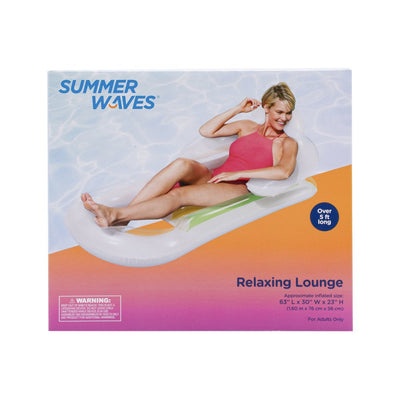 Inflatable Relaxing Lounge Pool Float for Adults