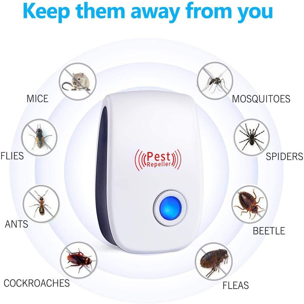  6 Pack Pest Repellent, Pest Control Plug in Indoor Pests for Mosquito, Insects,Cockroaches, Rats, Bug, Spider, Ant, Rodent