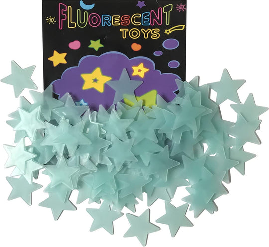 100Pc Luminous Stars Stickers Create a Realistic Starry Sky, Dark Stars Stickers for Ceiling, Room Decor
