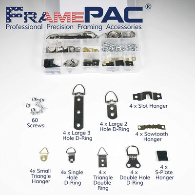 FramePac Picture Frame Hanger Set (96 Pieces)