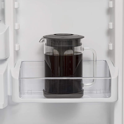 Cold Brew Iced Coffee Maker with Durable Glass Pitcher and Airtight Lid, Dishwasher Safe, Perfect 6 Cup Size, 1.6 Qt