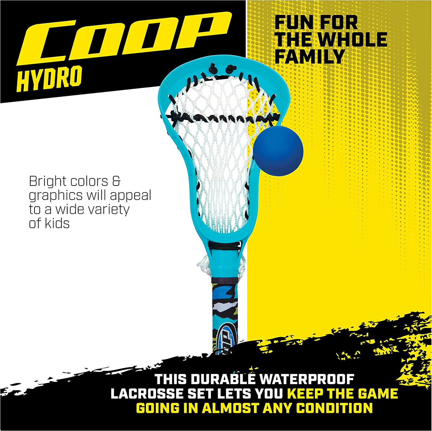  Hydro Lacrosse, Blue, Outdoor Games For Adults & Kids