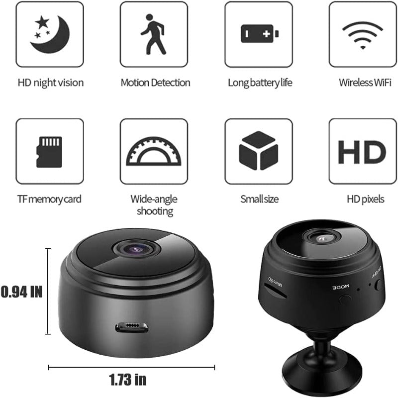 Mini Wifi Spy Camera 1080P Indoor Security Camera, Nanny Cam
