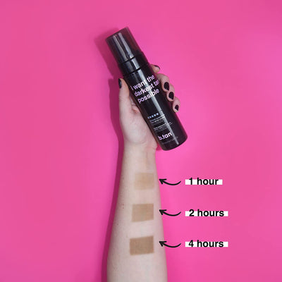  Self Tanner | I Want The Darkest Tan Possible - Fast, 1 Hour Sunless Tanner Mousse