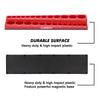 3/8-Inch Magnetic Socket Organizer, Holds 26 SAE Sockets, Red Color, Professional Quality Tools Organizer