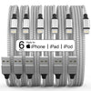 [Apple MFi Certified] 6Pack 3/3/6/6/6/10 FT iPhone Charger 