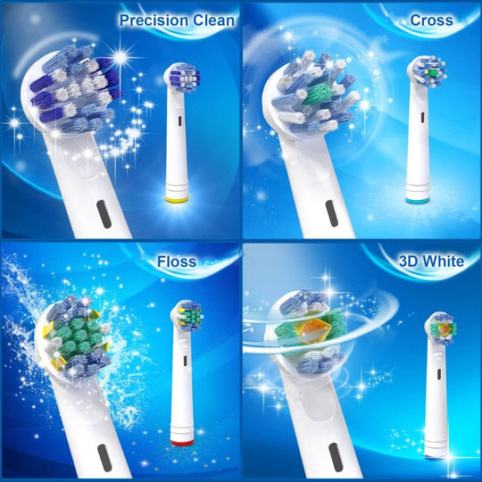 16 Pack of Electric Toothbrush Replacement Heads Compatible with Oral B